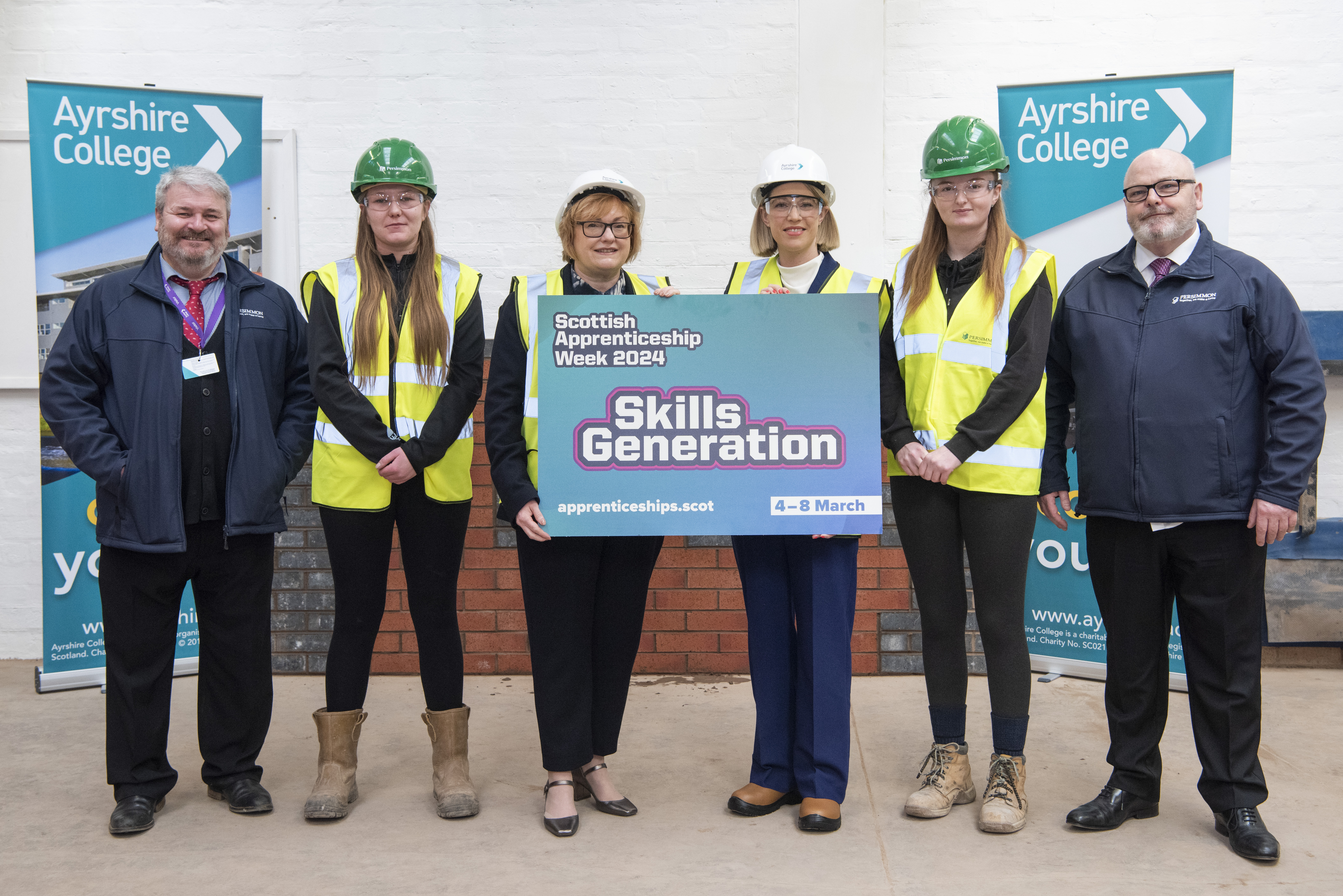 Minister makes special visit to see Ayrshire College apprentices build for the future 
