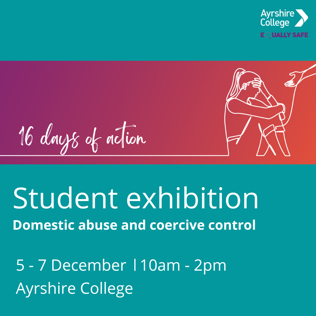 Ayrshire College to mark 16 days of action with student exhibition event