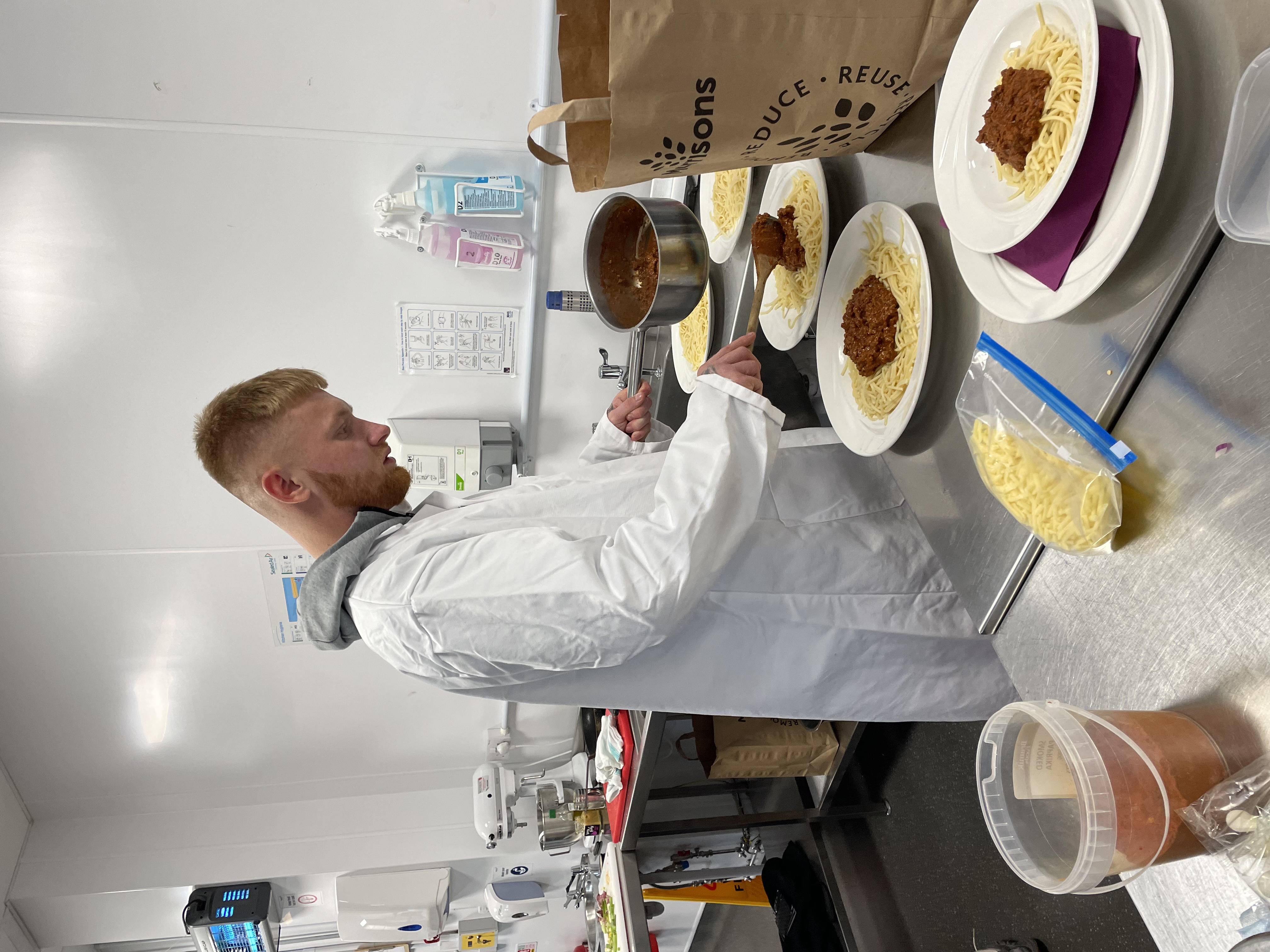 Ayr United footballers take on cooking challenge at Ayrshire College