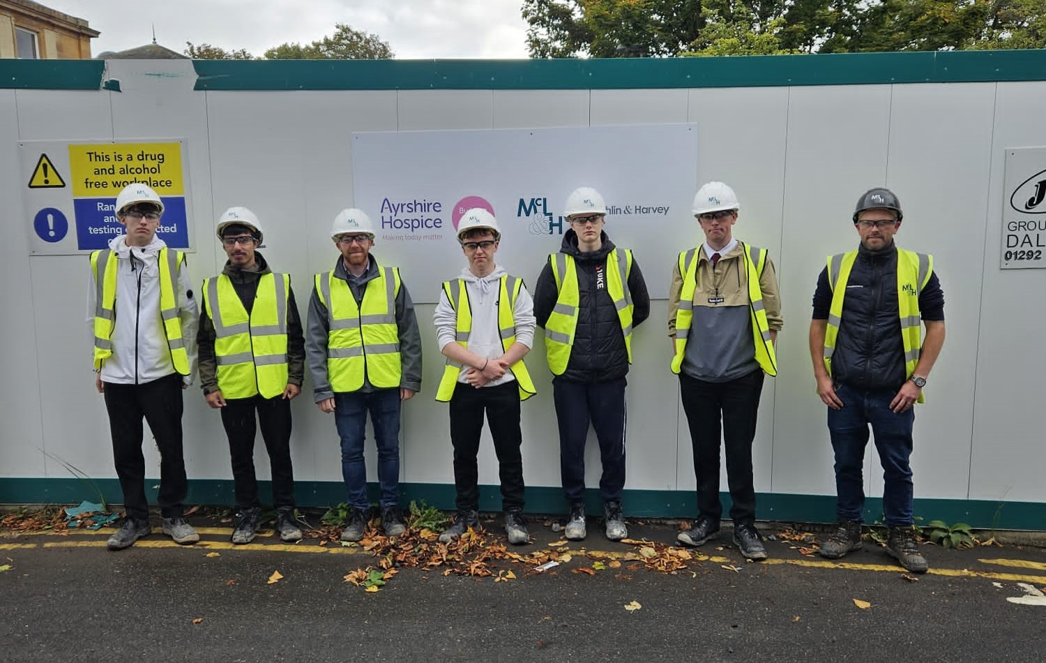 Site visit to Ayrshire Hospice redevelopment for college Civil Engineering students