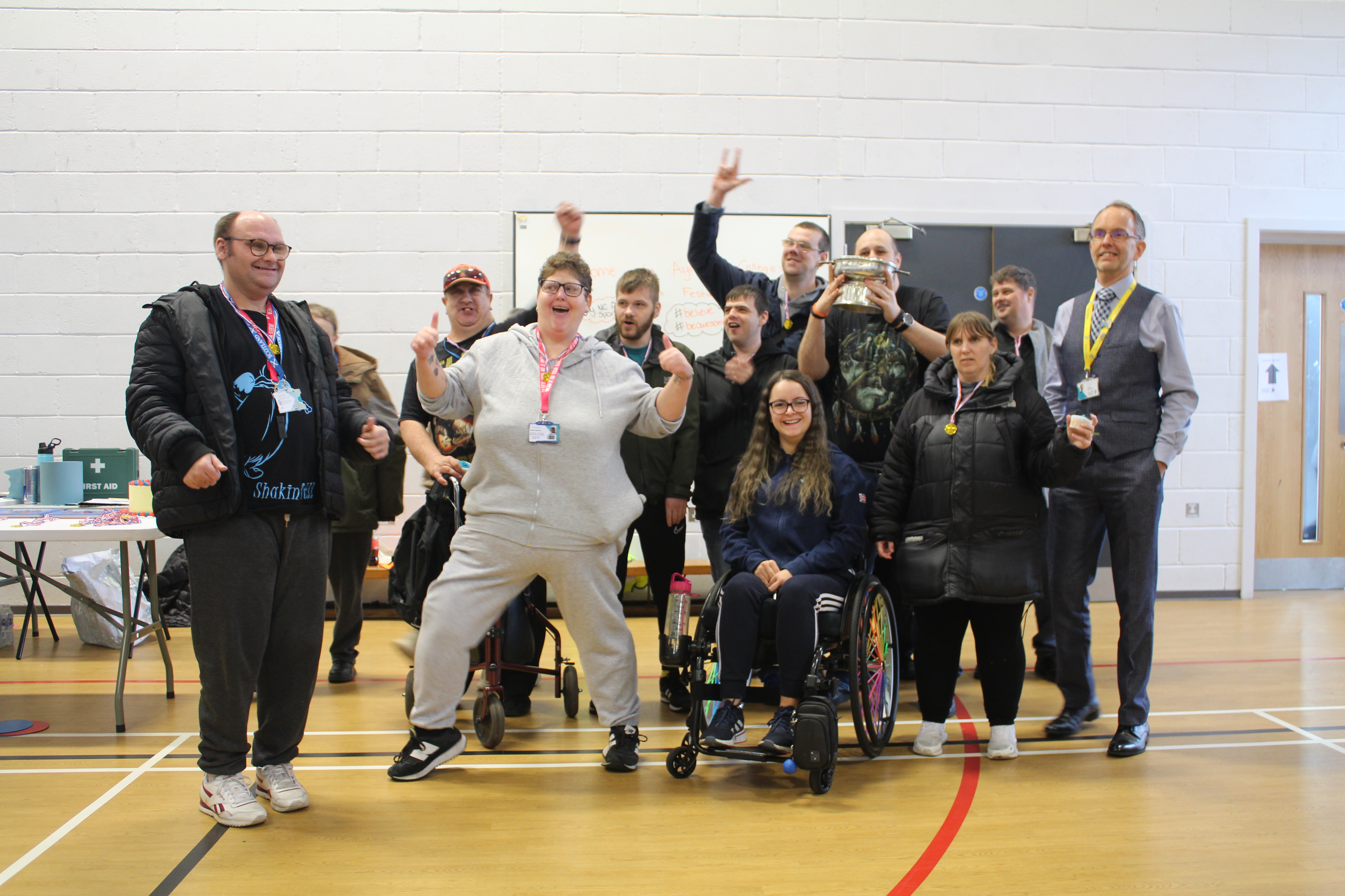 College students enjoy boccia tournament