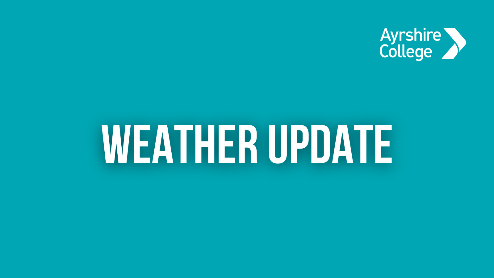 Important Information - Weather Update