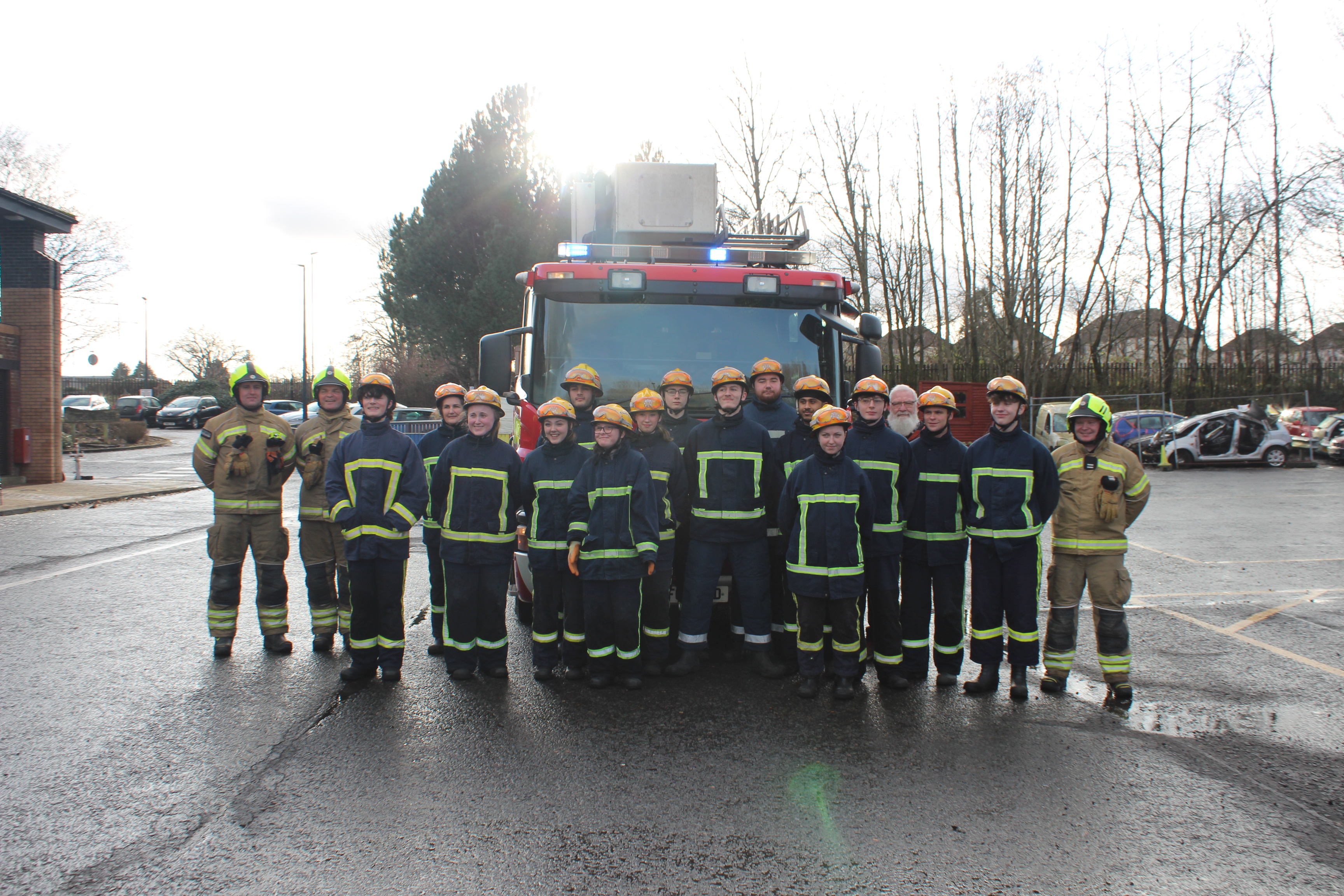 College students enjoy week with Scottish Fire and Rescue