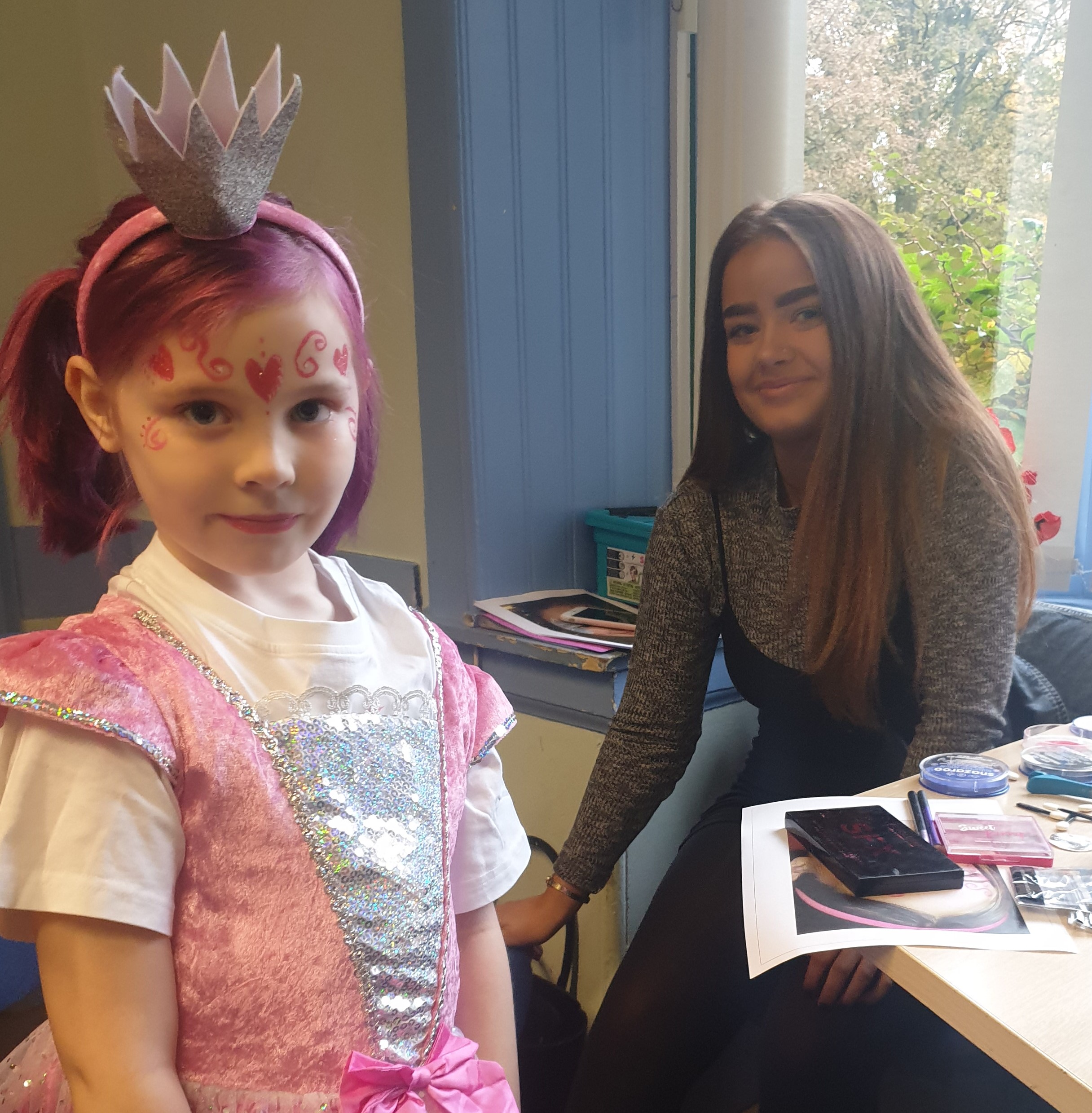 Students volunteer at Young Carers Halloween party