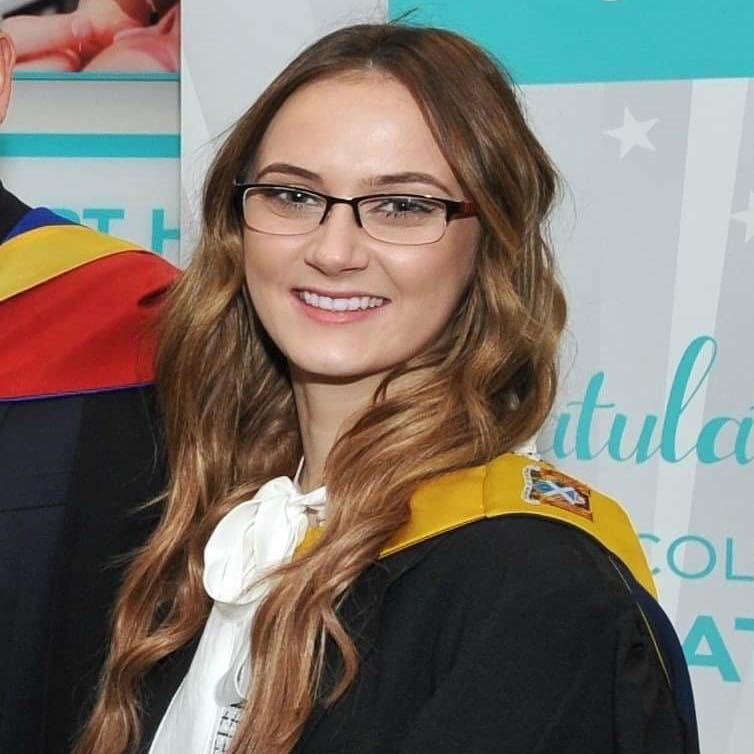 Student President of the Student Associaton Lauren Howieson at a graduation