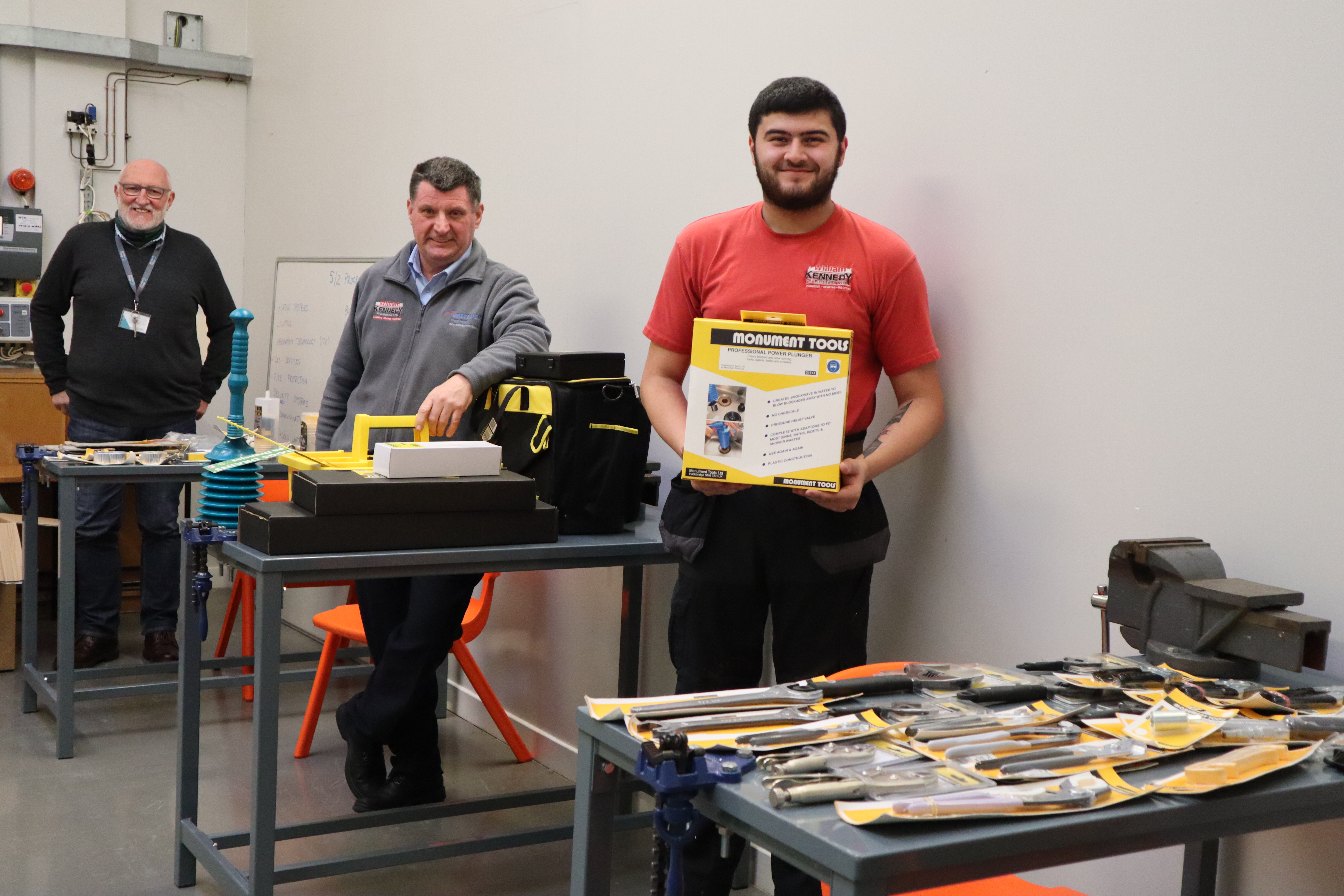 Plumbing apprentice has all the tools for success