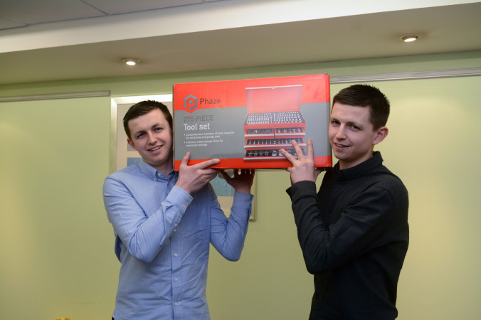 John Mather Charitable Trust gifts tools to Ayrshire College students