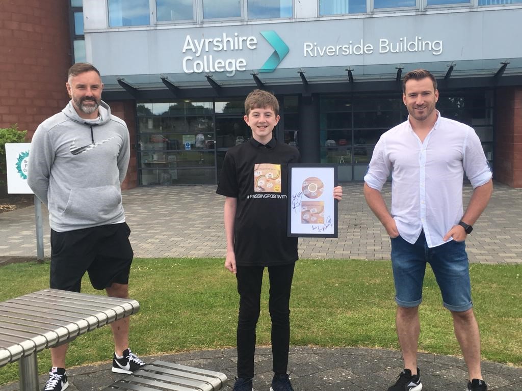 Ayrshire pupil presented with gifts for winning Ayrshire College artwork challenge
